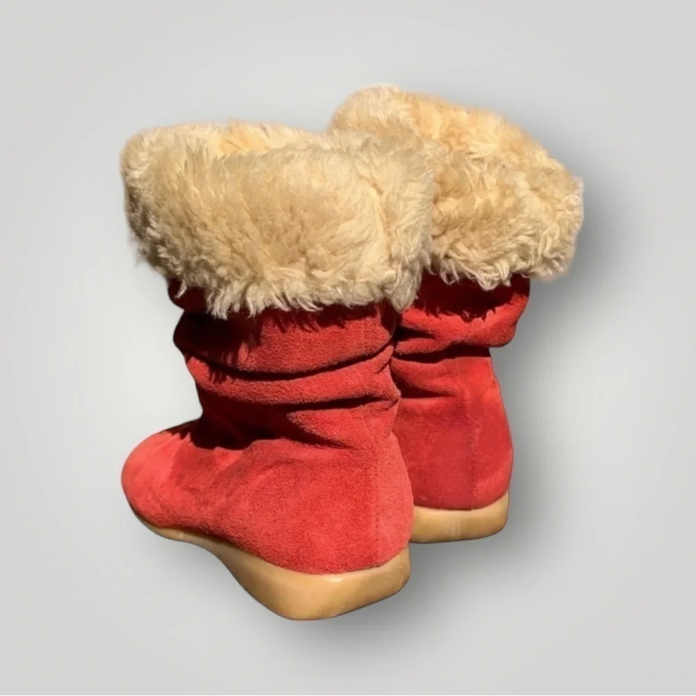 🌻Santana Canada Coral Suede Slouch Boots Size 6.5